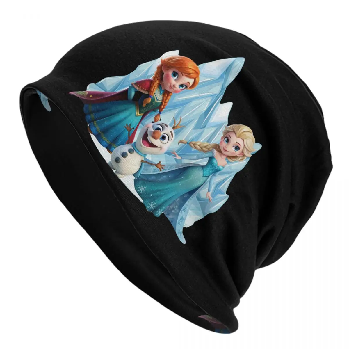 

Custom Frozen Beanie Cap Unisex Winter Warm Bonnet Femme Knitted Hats Hip Hop Outdoor Snowman Skullies Beanies Hats Men Women