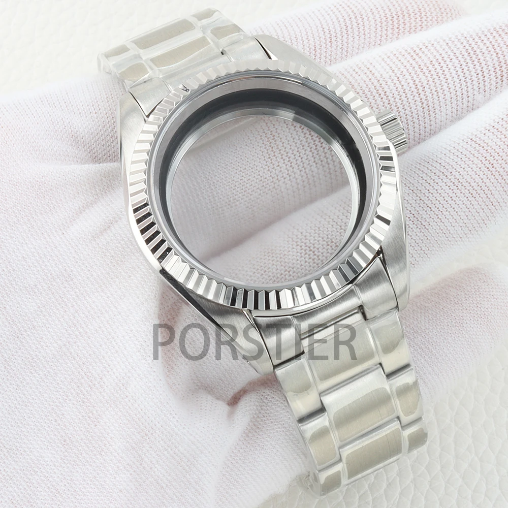 

38mm Case NH35 Sapphire Glass for Seamaster 300 NH35 NH36 4R 7S Automatic Movement Solid 316L Stainless Steel Bracelet 31mm Dial