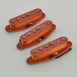 Hand-made Alnico5 SSS Formvar Single Coil Vintage Pickup for Electric ST Guitar Pickup Suit for Old 57 ST Pickup Set