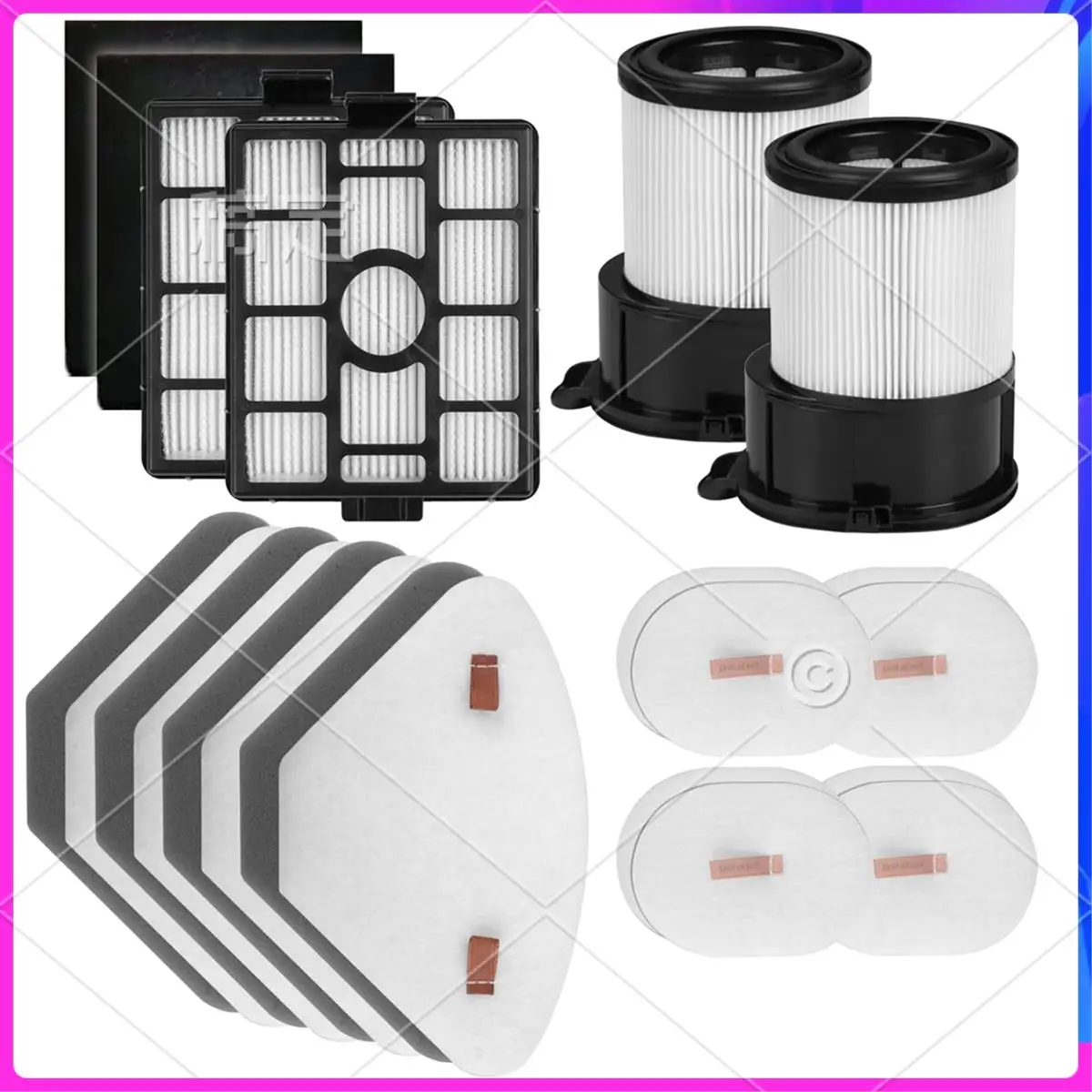 AU-Replacement For Shark IP3251, IP3251C, Auto-Empty Dock Hepa Filter + Pre-Motor Filter Assembly & Handheld Vacuum Post
