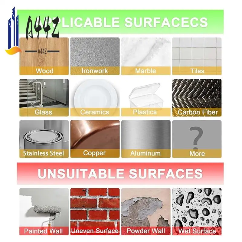 

A44Z-2 Rolls Double Sided Tape Heavy Duty, Clear Removable Nano Tape For Poster Carpet Picture Hanging