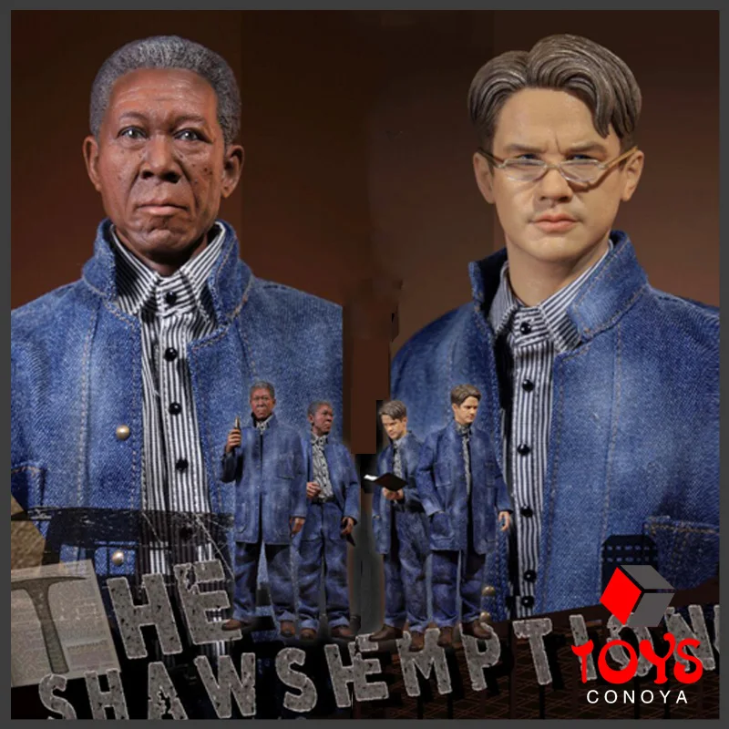 PRESENT TOYS PT-sp28 1/6 Male Soldier Shawshank Twin Redemption Set Denim Costume Full Set 12'' Action Figure Toy For Collection