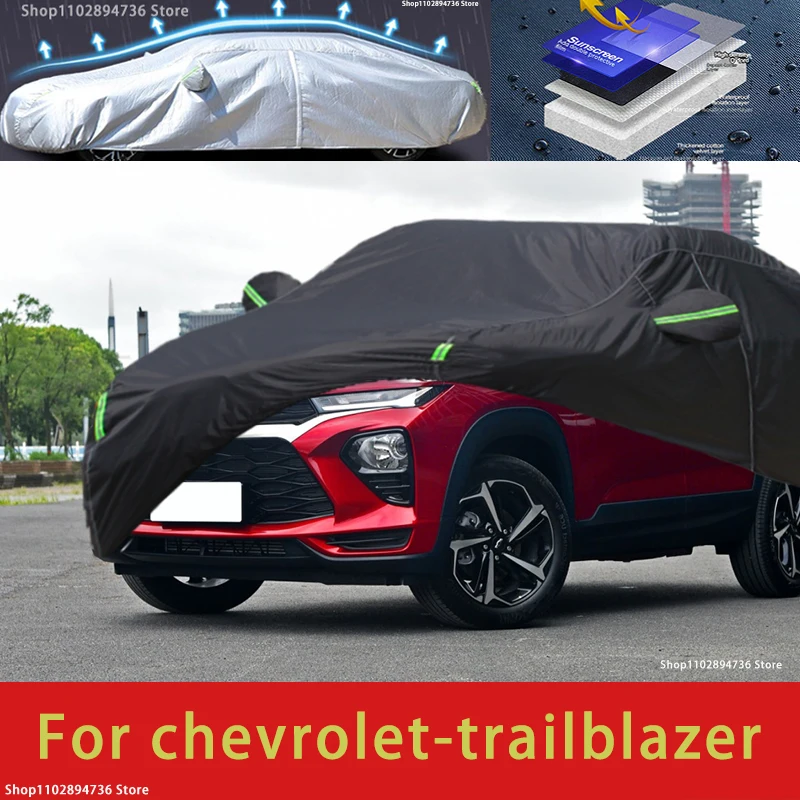 

For chevrolet trailblazr fit Outdoor Protection Full Car Covers Snow Cover Sunshade Waterproof Dustproof Exterior black car