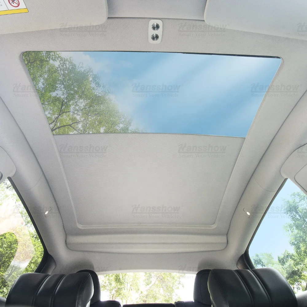 

Hansshow Model Y Electric Sunshade Panoramic Sunroof Retractable Sun Shade for Tesla Model Y Car Roof Sunshade