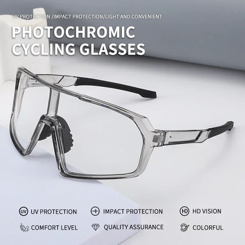 

Fashion Photochromic Cycling Glasses Outdoor Sports Glasses Men Women Hiking Sunglasses MTB Road Cycling Protection Goggles