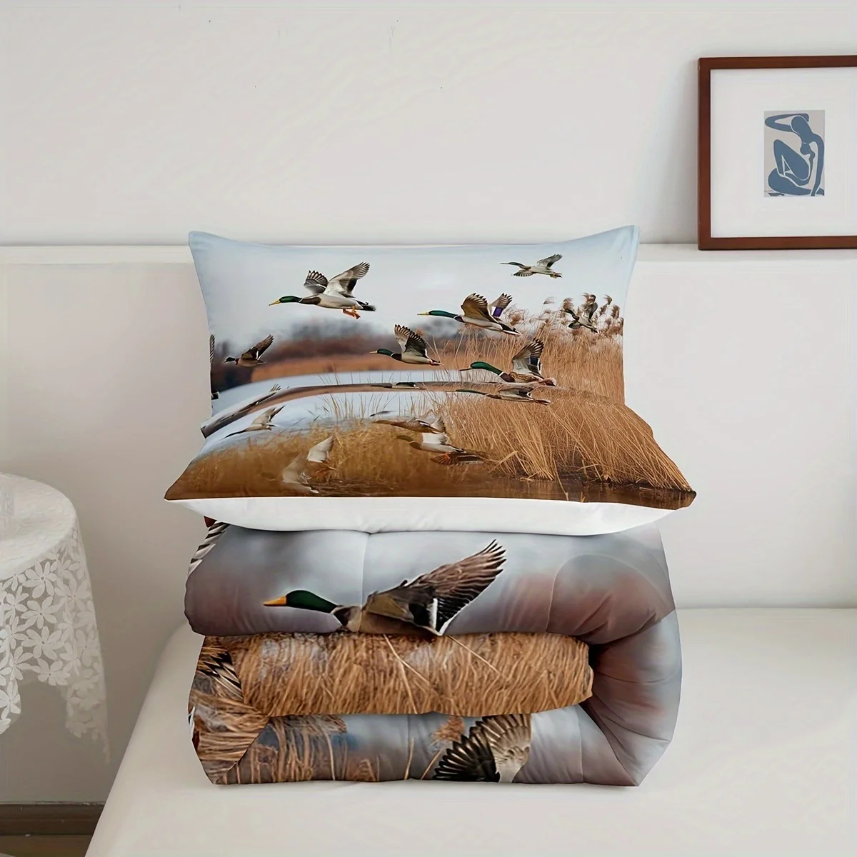 Natürliche Landschaft Bettwäsche Set 3D Gedruckt Bettbezug Set Weiche Einzel Twin Doppel Größe Schlafzimmer Dekor Bettbezug Set Geburtstag Geschenk – Detail 6