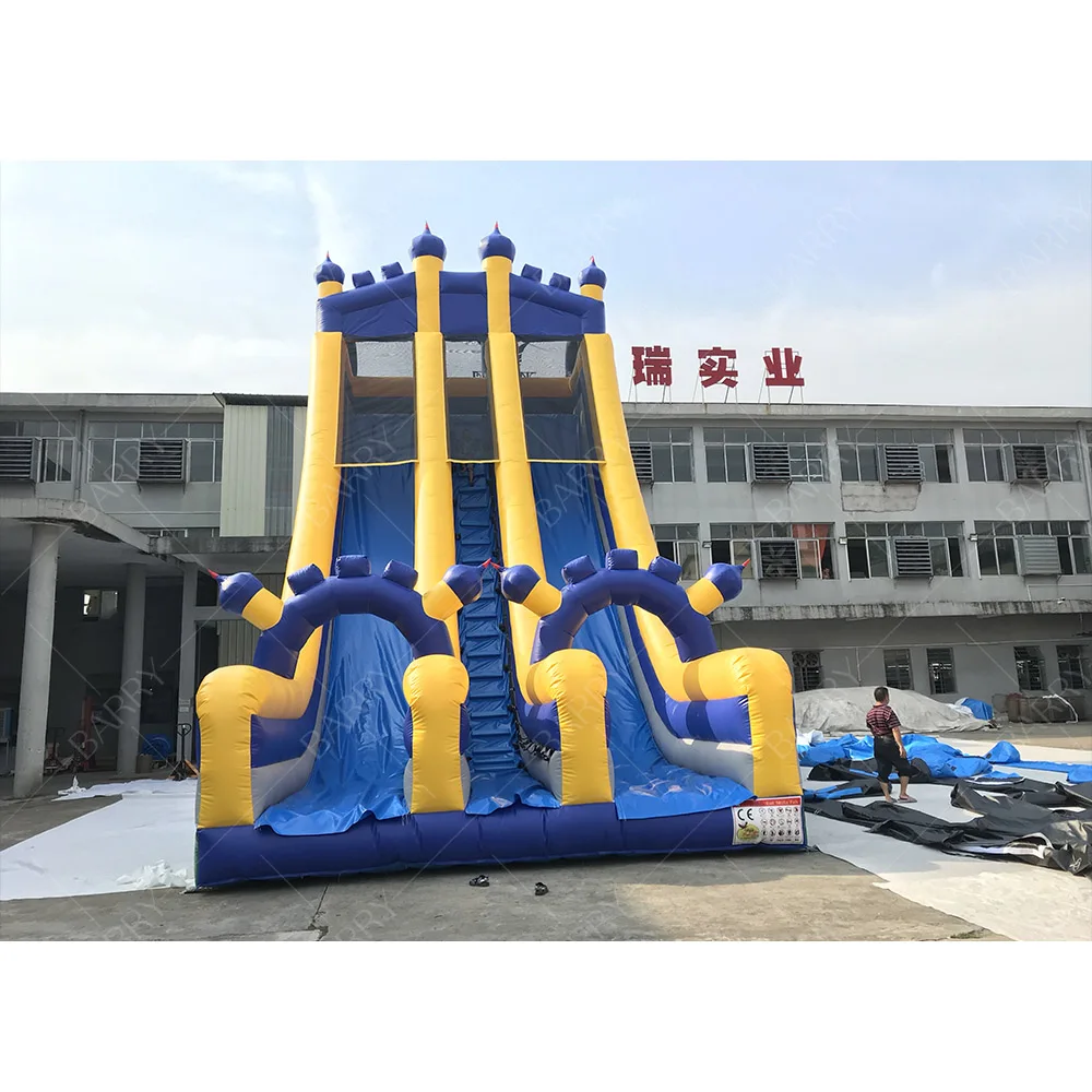 

Barry Factory Custom Commercial Game Children Playground Kids Inflatable Wet Dry Slide Hot Sale Commercial Inflatable Dry Slide