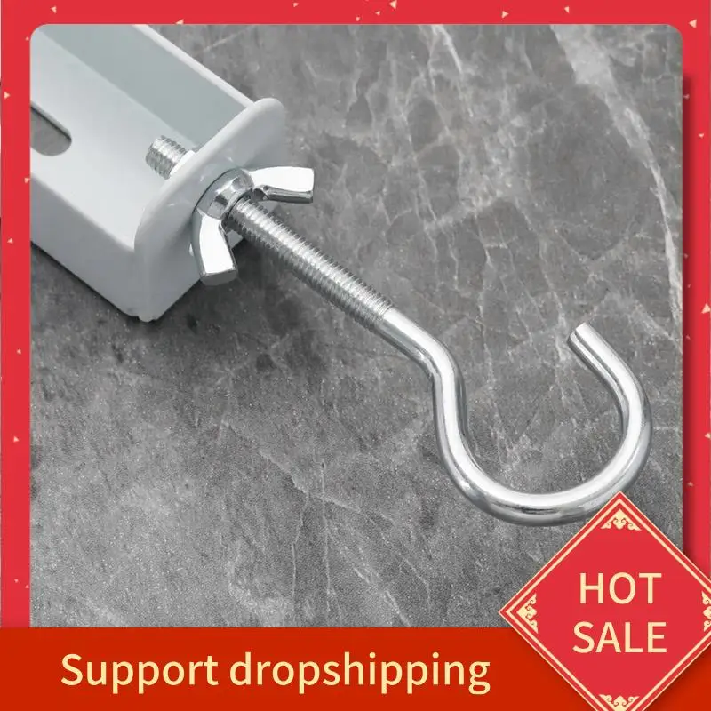 

B44C 2Pcs Projector Curtain Hanger Projector Screen L-Bracket Adjustable Extension Mount Stand Mounting Hanger Holder