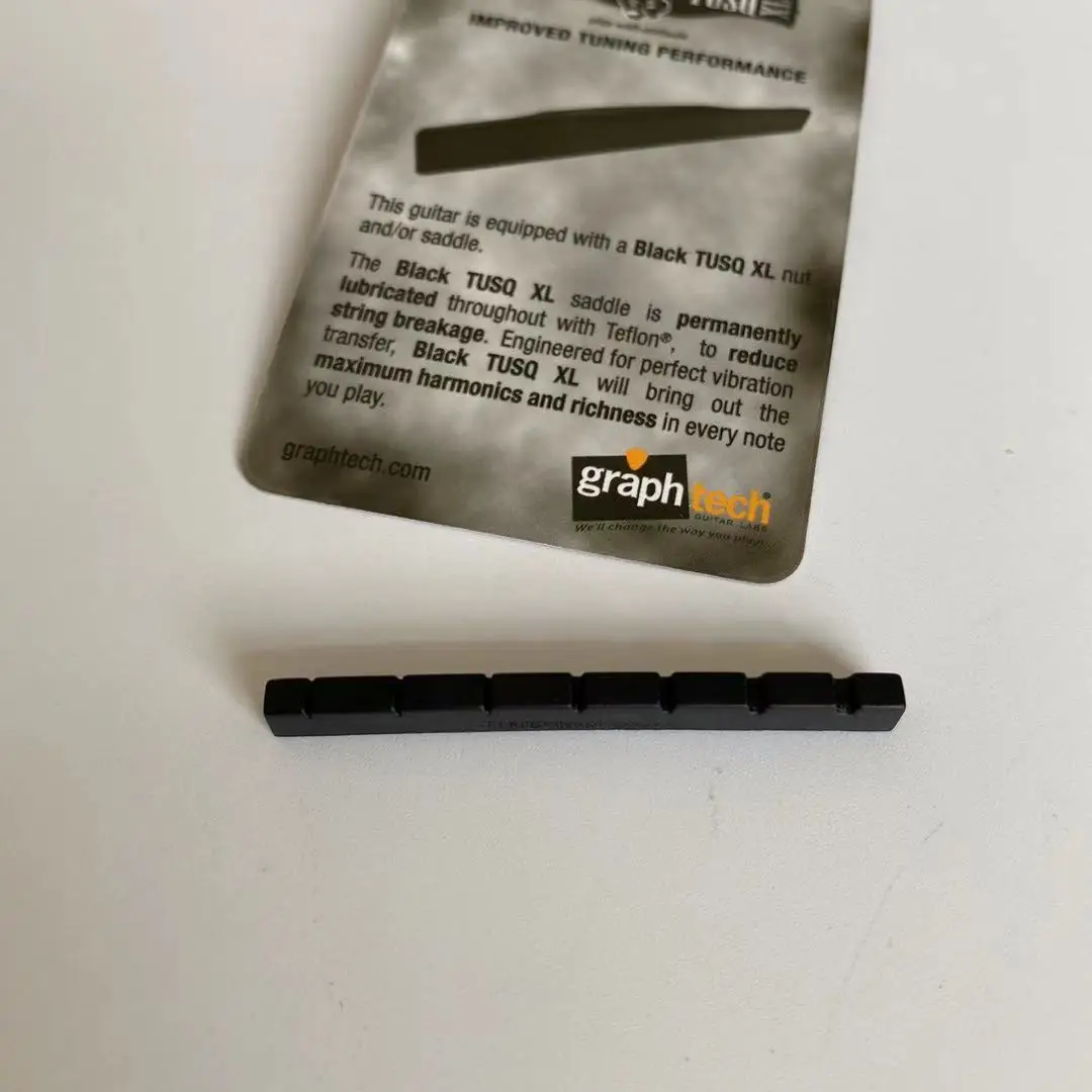 Graph Tech Guitar Nut Black TUSQ 5700-00 For 7 Strings st/tele Style Electric Guitar Accessory,Made in Canada