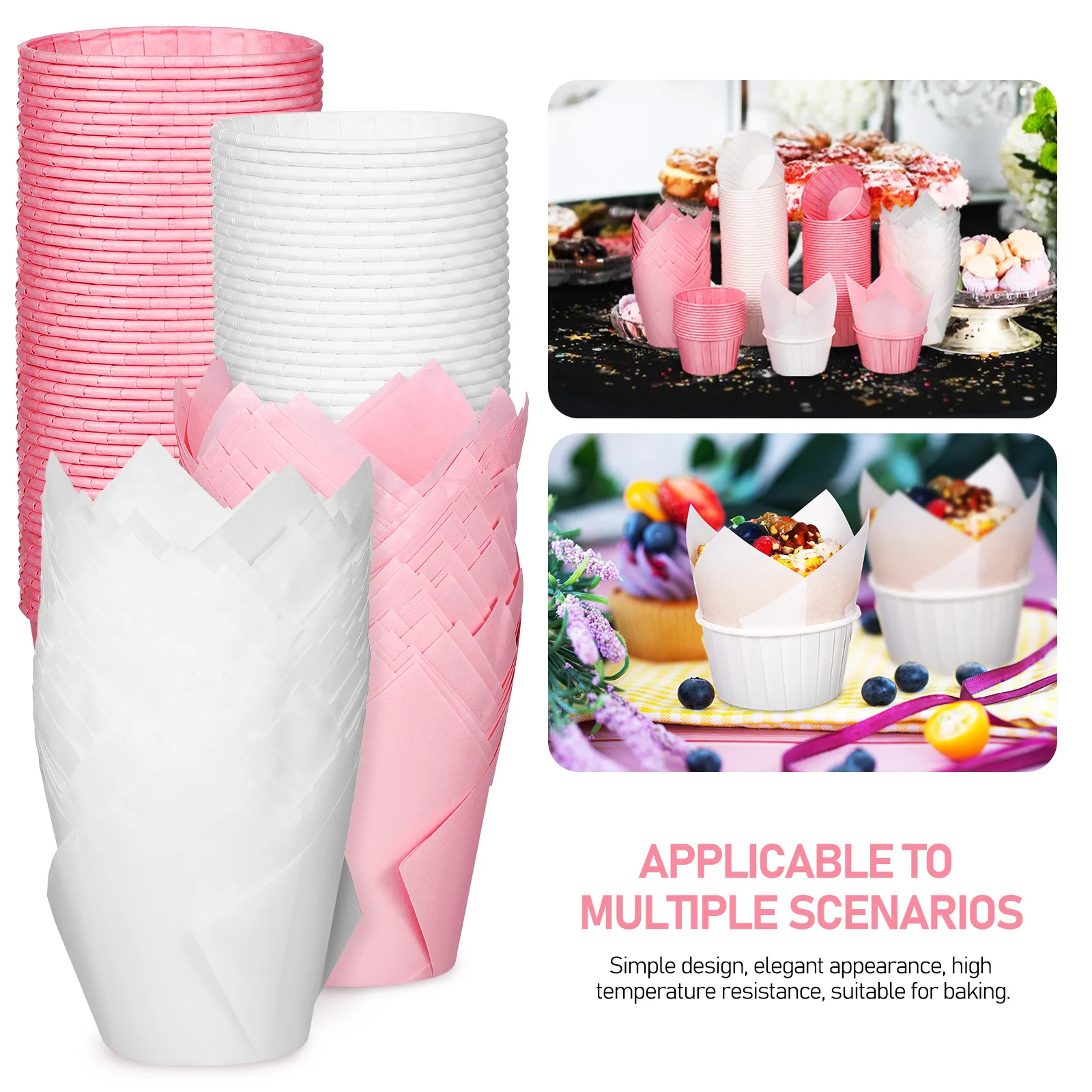 200 szt. Papierowych foremek do ciast, papilotki do pieczenia babeczek, muffinek, na wesele, urodziny, mini papilotki, jednorazowe foremki do pieczenia