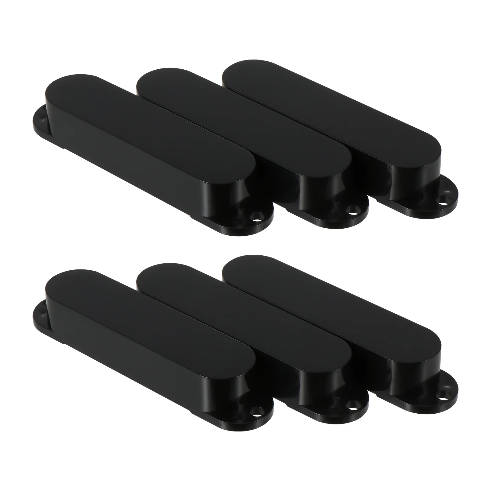 

6Pcs Electric Guitar Pickup Cover Single Coil Shell Plastic Replacement Guitar Parts Accessories Sealed Pickup Case