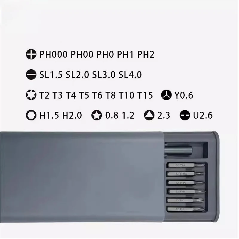 25 in 1 Precision Screwdriver Set Portable Multifunctional Glasses Mobile Phone Repair Tool Disassembly Magnetic Mini Pocket