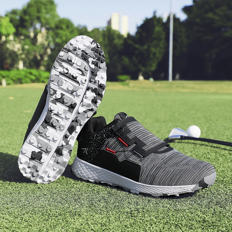 2024 neue Flut Herren Golf Turnschuhe mit Nieten Professionelle Männliche Golfer Sport Training Schuhe Anti-rutschig Erwachsene Jogging schuhe