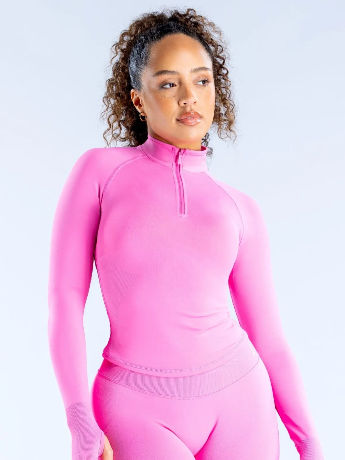 

Seamless Zipper Yoga Jacket Women's 1/4 Long Sleeve Cardigan Top Breathable Quick Dry Fitness Clothing Sports Training Jacket