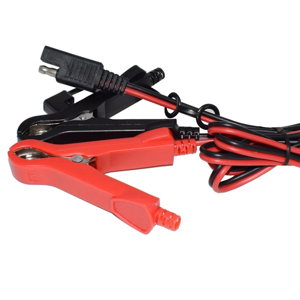 

100cm Motorcycle Sae to Alligator Clips Adapter Cable 12V 10a 18awg Charging Wire Power Supply Motorcycle Cable Inline