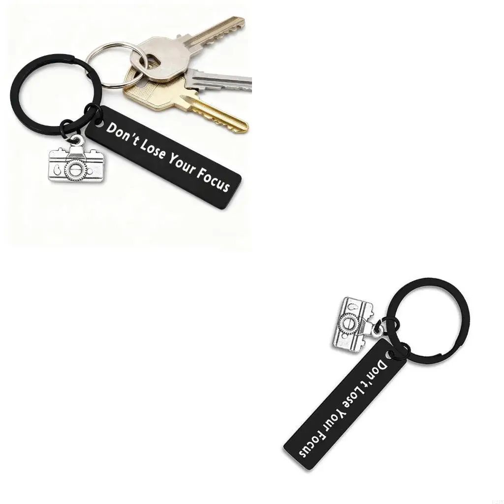 Stainless Steel Camera Keychain Polished Surfaces Holder Stylish Camera Inspired Charm For Bag Or Keys Decoration