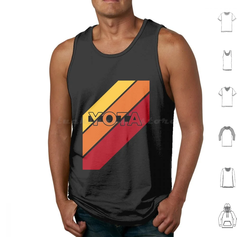 Yota Stripes Retro Style Tank Tops Vest Sleeveless Tacoma Truck 4x4 Trd Off Road Tundra Tacoma 4runner Offroad Yota Truck