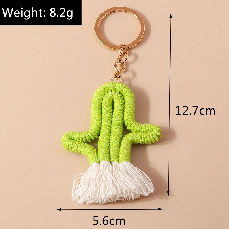 Niedlicher handgestrickter Regenbogen-Quasten-Schlüsselanhänger für Damen und Mädchen, Schlüsselanhänger für Autoschlüsselhalter, Handtasche, Anhänger, DIY-Schlüsselanhänger, Schmuck, Geschenke – Detail 2