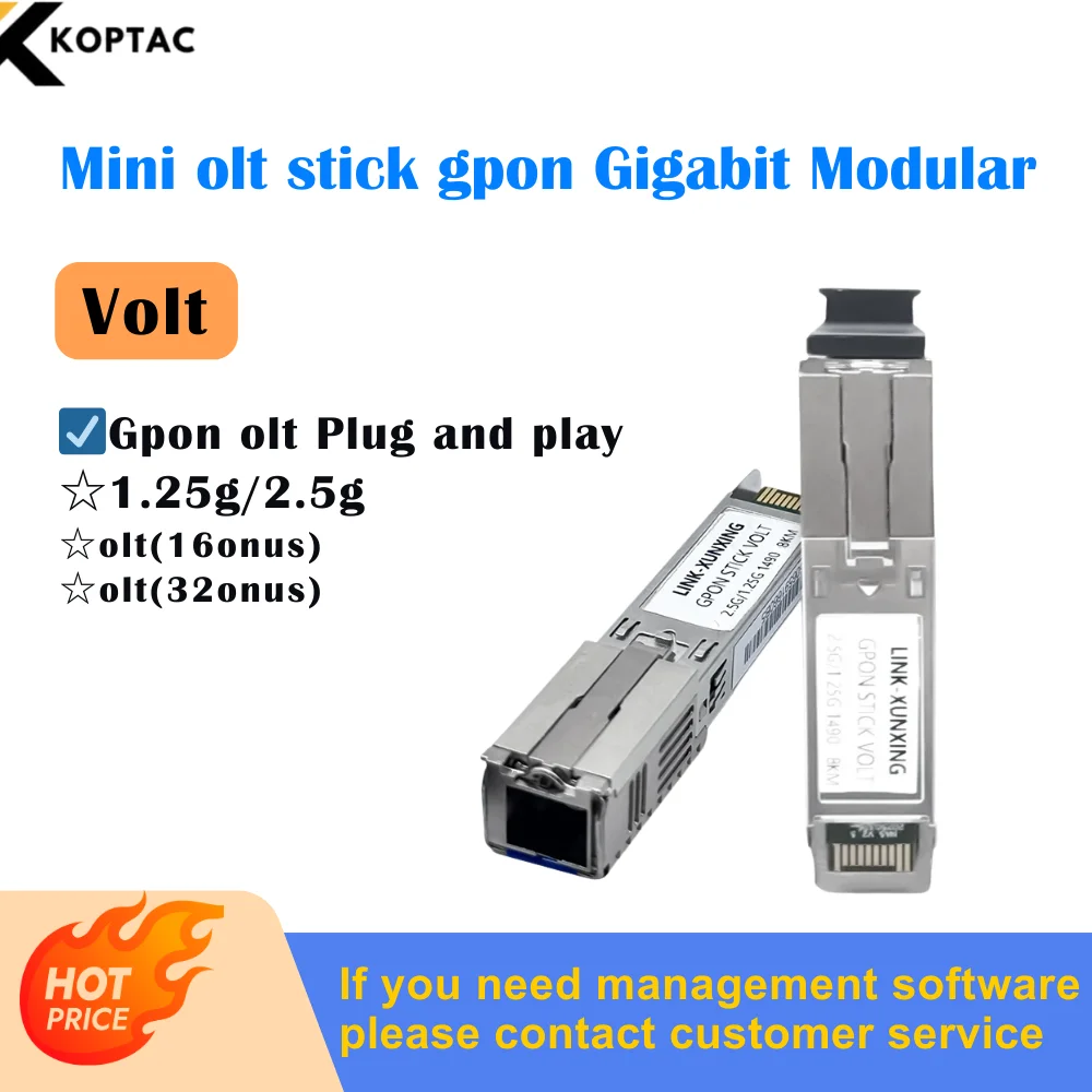 

Mini Olt Stick Gpon Gigabit Modular OLT Cat Sticker Equipment Full-Optical Networking Module Router Optical Port Plug-In SFP
