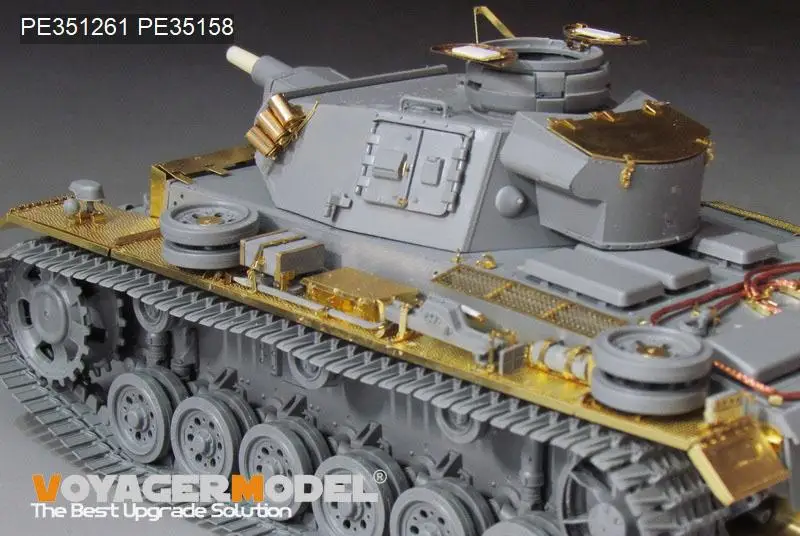 VOYAGER PE351261 1/35 Pz.KPfw.III Ausf.N Early Version Upgrade Set Basic FOR DRAGON 6606