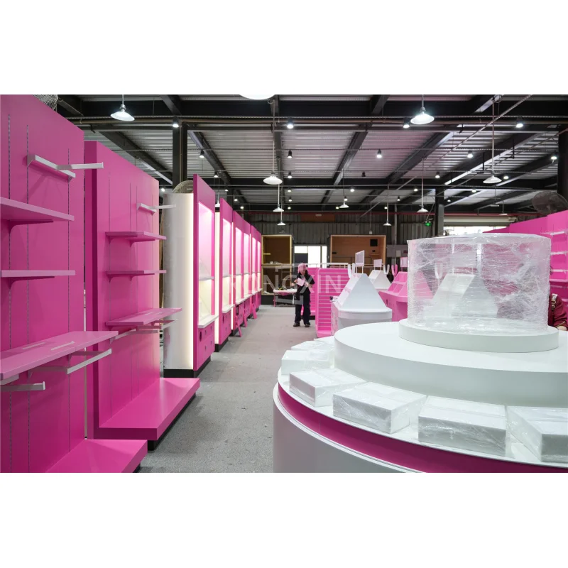 Custom.Makeup Shop أرفف مضادة حامل أثاث المتجر مخصص للبيع بالتجزئة متجر مستحضرات التجميل أفكار تصميم الديكور الداخلي #5