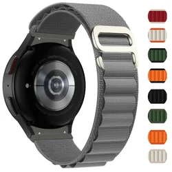 Alpine Loop For Samsung Galaxy Watch 7 6-5 Pro-4 44 40mm band sport G-hook Nylon No gaps bracelet Watch6 Classic 43mm 47mm Strap