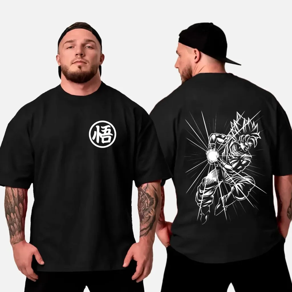 Dragon ball 2026 novo quente japão animação verão camiseta lazer esportes rua fitness solto confortável algodão das mulheres dos homens topo
