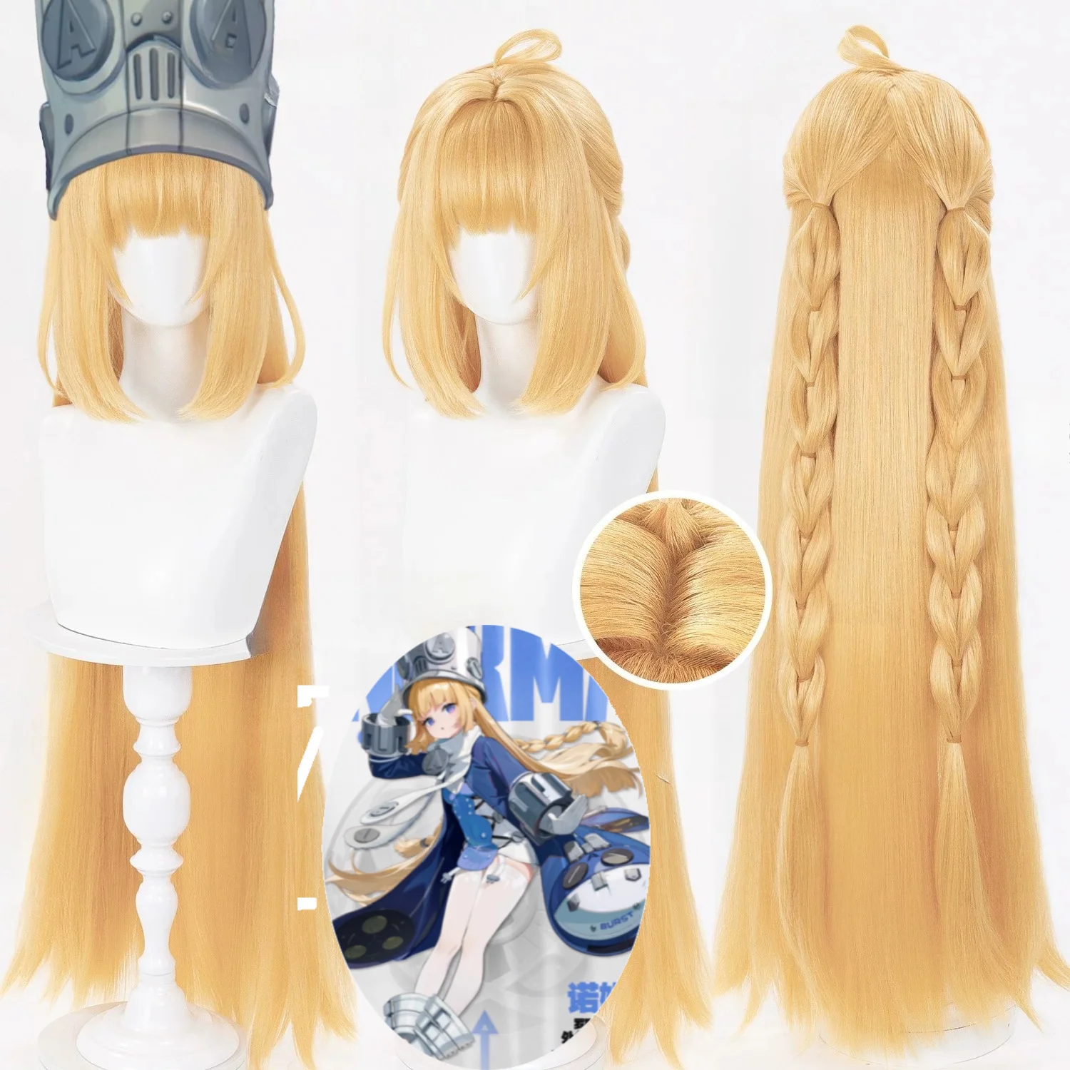 

Zenless Zone Zero Norma Hollowell Cosplay Wig Norma Yellow Long High-Temperature Fiber Wig Free Wig Cap Included