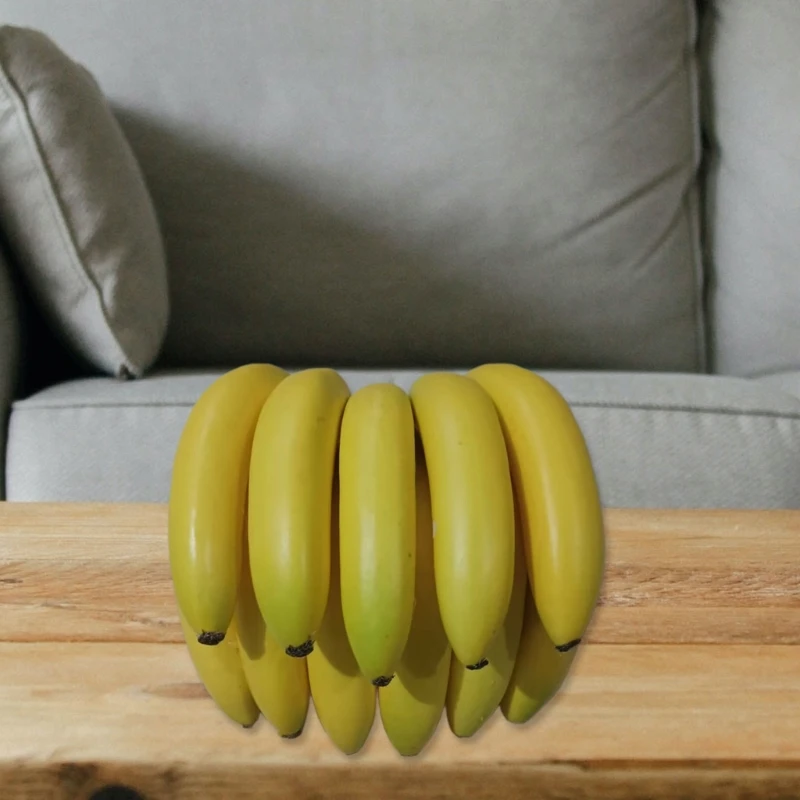 Simulation Artificial Fruit Banana Bunch for Restaurant Hotel Home Garden Wedding Kitchen Decorations Yellow Photo Props