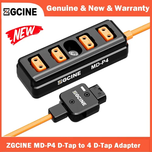 Imagen 1 del producto ZGCINE MD-P4 adaptador MD-P4 d-tap a 4 d-tap, Cable divisor de cuatro puntos, giratorio de 180 ° para batería de montaje en V
