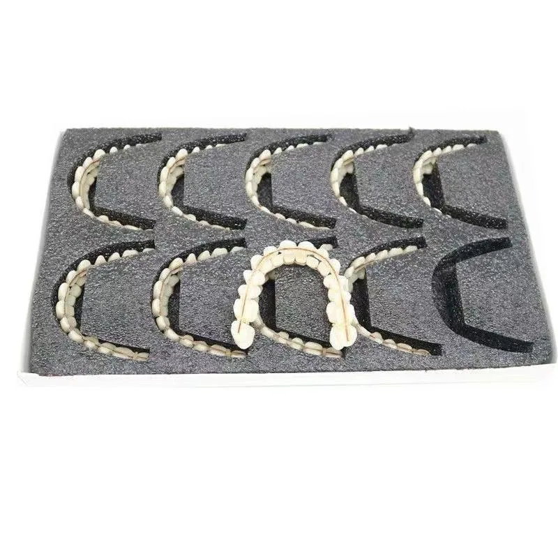 1/10 Pairs Resin False Teeth Temporary Fake Tooth Upper Lower Removable Durable Dentures Whitening Dentures Dental Material