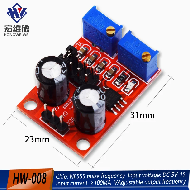 1/5/10pcs NE555 pulse frequency, duty cycle adjustable module,square/rectangular wave signal generator,stepping motor driver