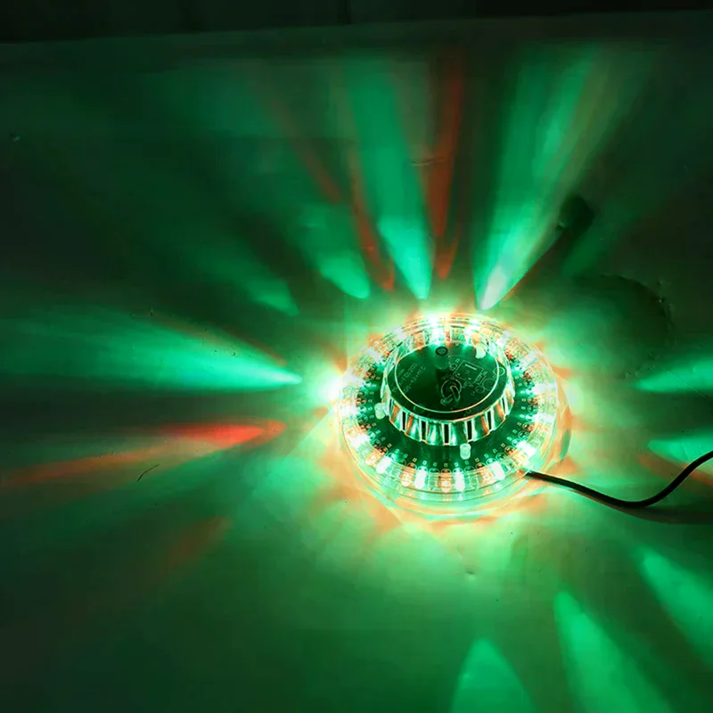 Sound Activated Rotating Disco Light USB RGB LED Ball Party KTV Bar Stage Lamps Easy Installation Exquisite Stage Effet