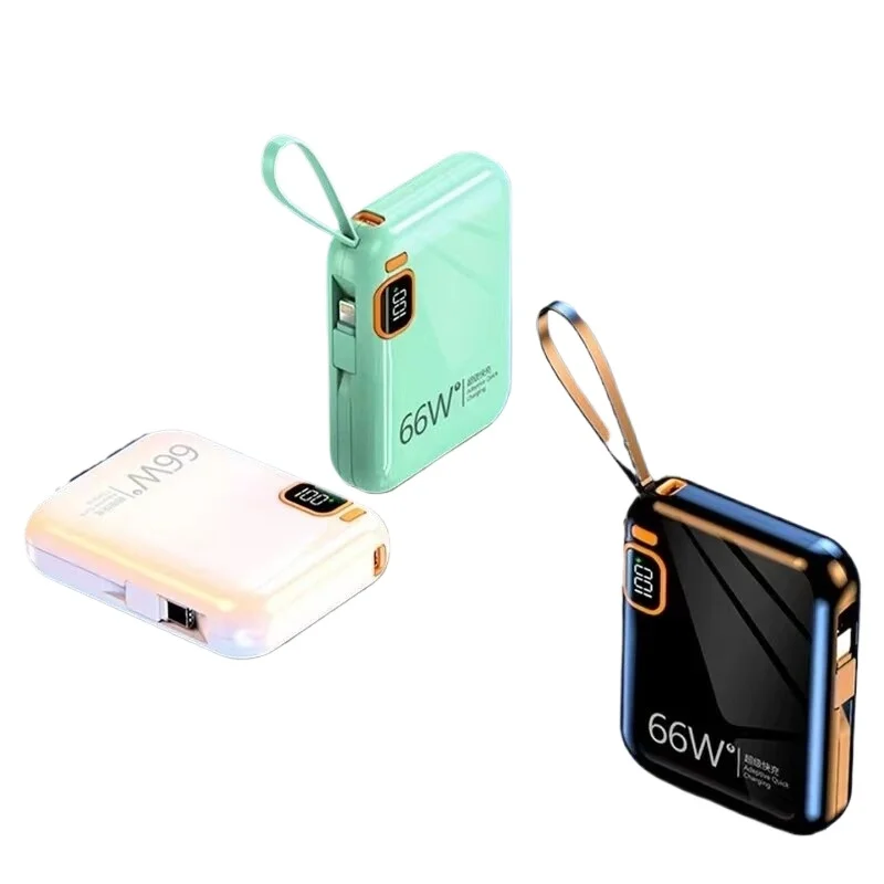 10000mAh pour mini batterie externe mobile 66W charge rapide PD20W