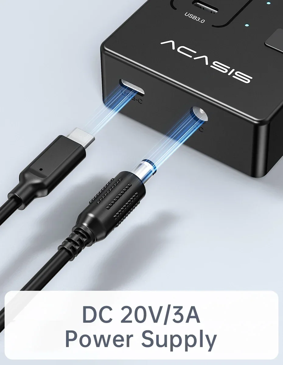 Acasis-USB 3.0スプリッター,5gbps,USB-Cスプリッター,16ポート