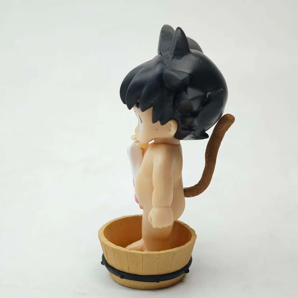 ตุ๊กตาฟิกเกอร์อนิเมะดราก้อนบอล ตัวละครวูคง น่ารัก สไตล์ Q รุ่นอาบน้ำ/นอนหลับ วัสดุ PVC ของเล่นสะสม