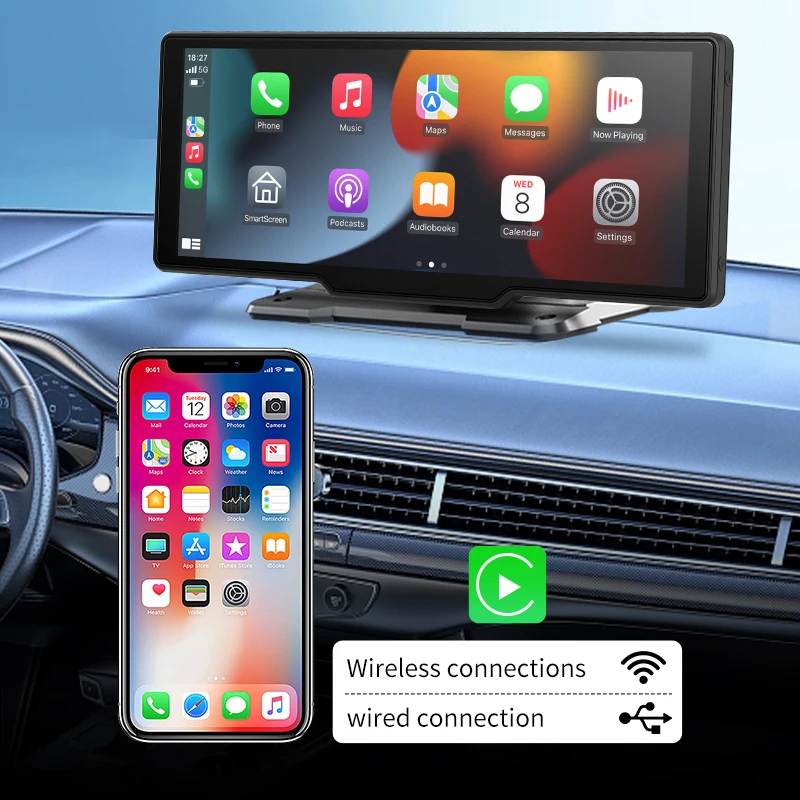 10.26inch Wireless Carplay Android Auto Car Radio Carplay MP5 Player Portable BT Touch Srceen for Apple Or Android Video Stereo