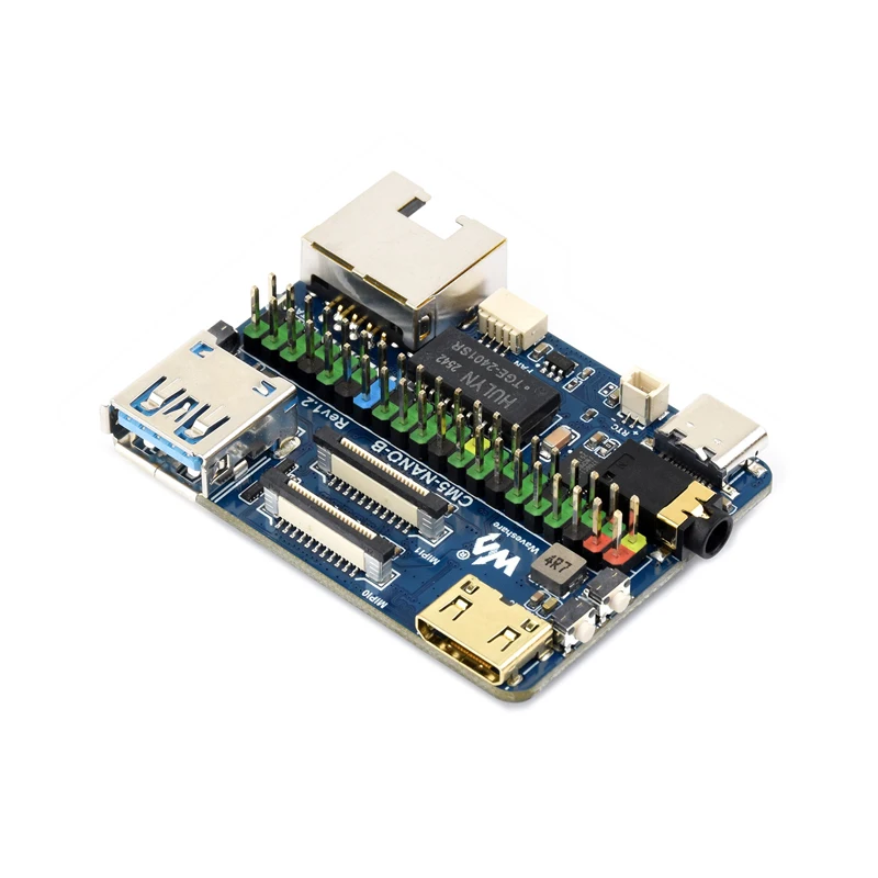 CM5-NANO-B Mini Expansion Board for Raspberry Pi Compute Module 5 with 4K HDMI USB 3.2 Gigabit Ethernet Dual MIPI Interface