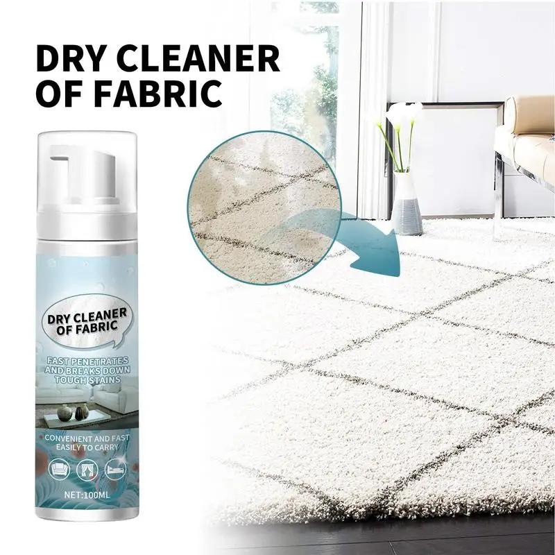 Dry Foam Cleaner Rinse-Free Laundry Bubble Cleaner Bubble Cleaner Foam For Stubborn Stains Fabric Furniture Car Carpet