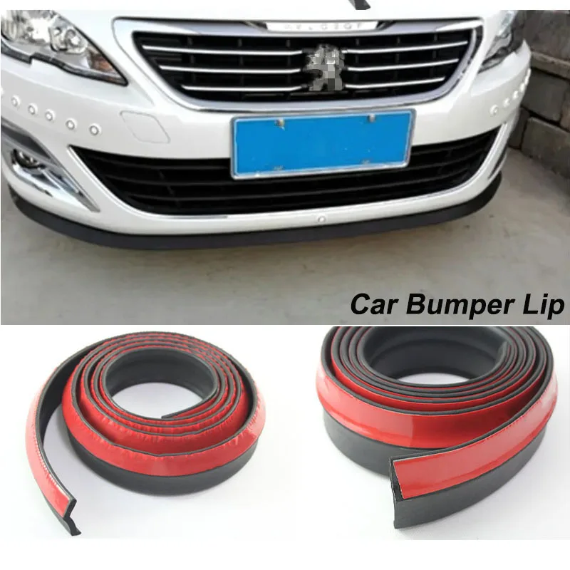 

Car Bumper Lips For Peugeot 206 207 301 307 308 407 408 508 2008 3008 4008 5008 Front Spoiler Deflector / Body Kit / Strip Skirt