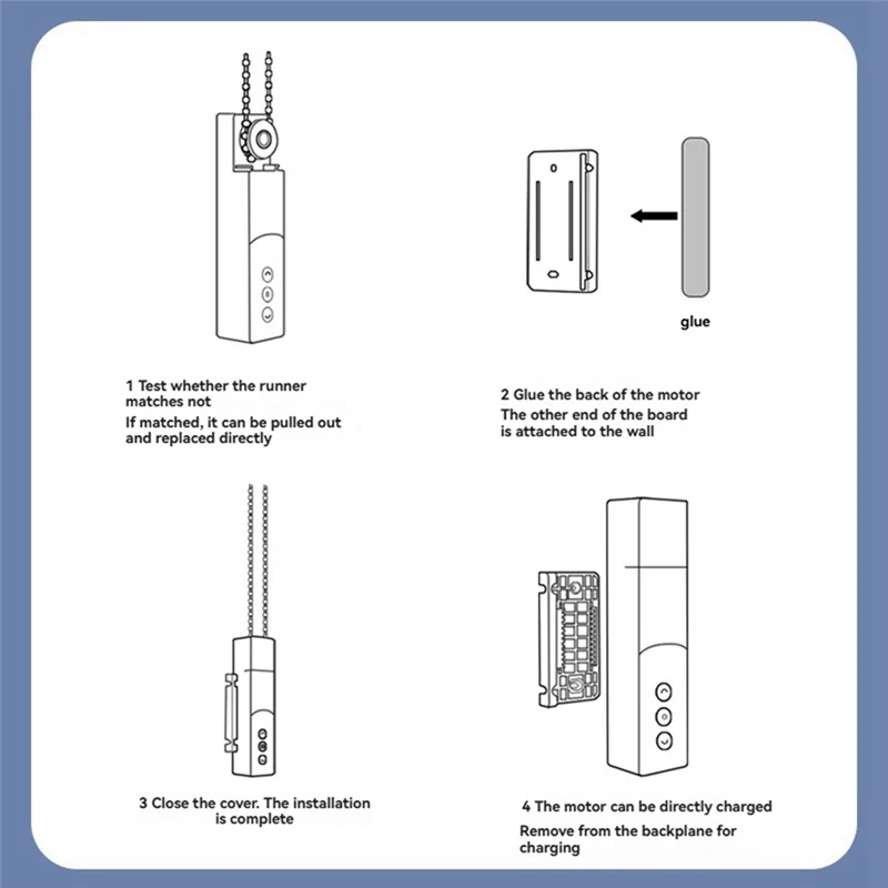 B74A Matter Wifi Smart Roller Shade Driver Tirai Pintar Pendamping Pengangkat Otomatis Manik Motor Roller Shutter Motor
