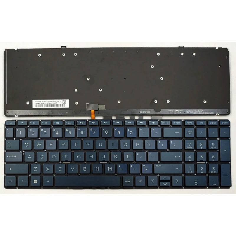 New For HP Spectre x360 15-CH 15-CH000 15-CH008CA 15-CH010CA 15-CH011DX 15-CH075NR Laptop Keyboard US Blue With Backlit