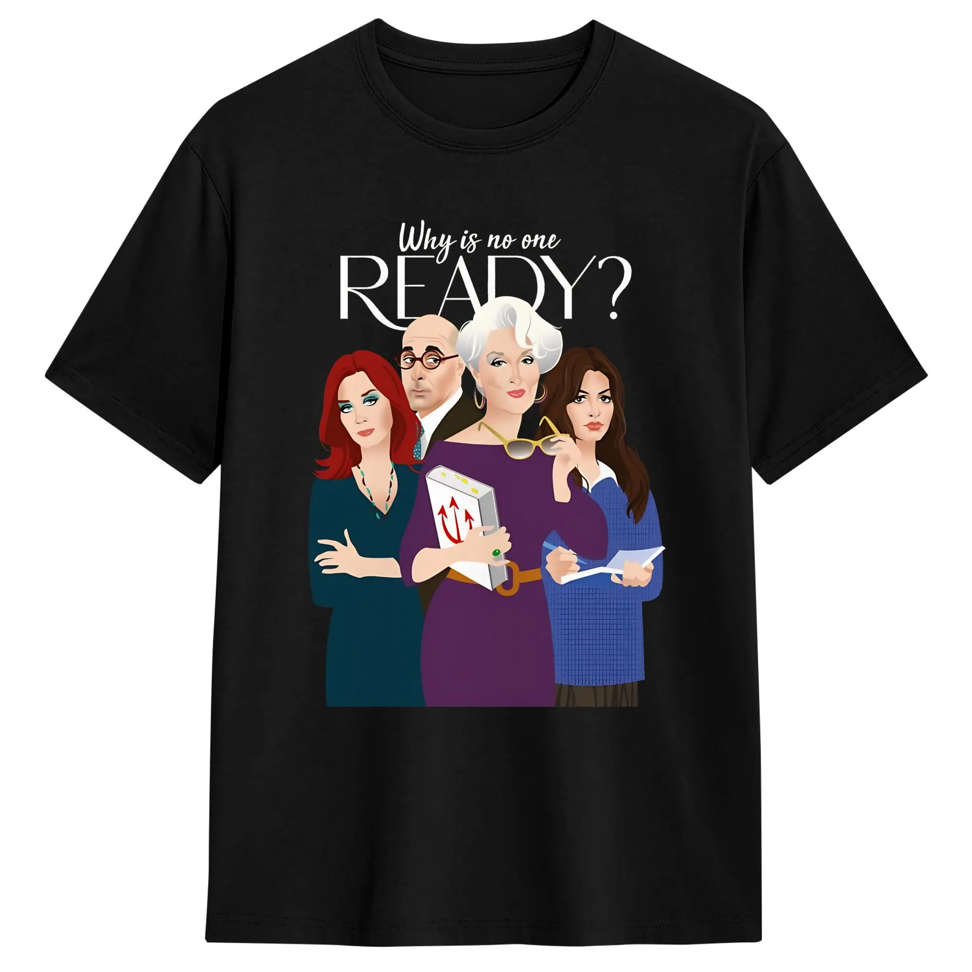 Why is no one READY T-Shirts for Men  Funny 100% Cotton Tees Round Collar Short Sleeve T Shirt 6XL Tops