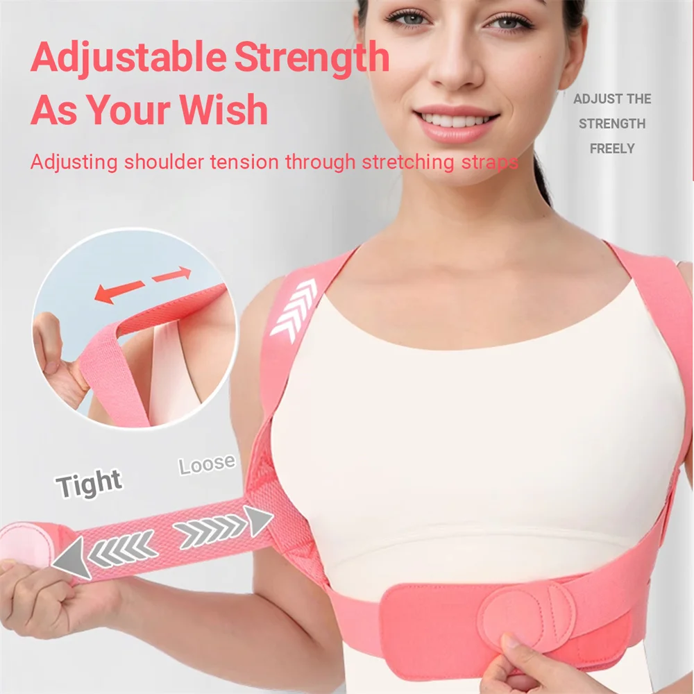 Babaka Posture Corrector for Women and Men,Breathable Back Support Straightener, Adjustable Upper Back Brace Shoulder Posture