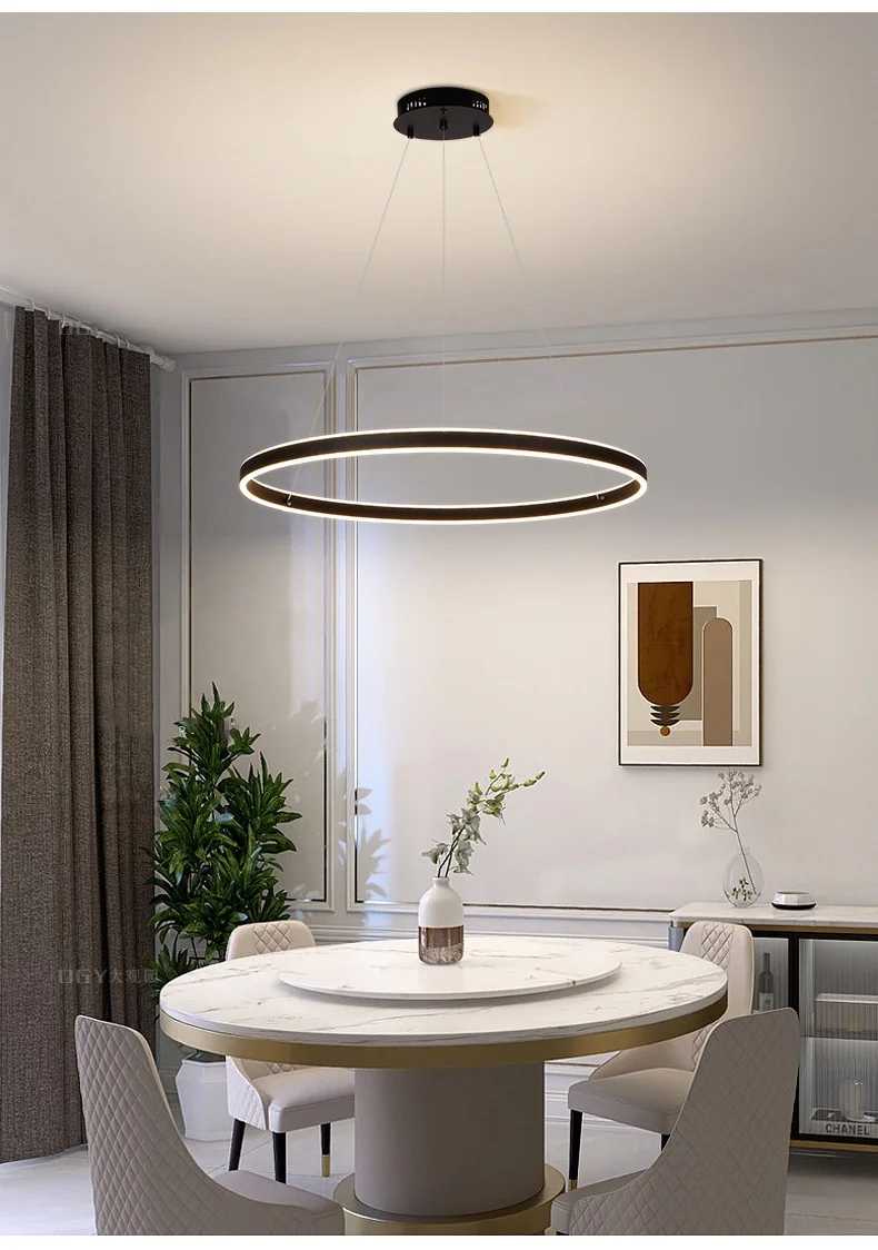 Minimalism Circle LED Ceiling Chandelier