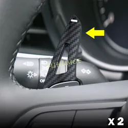 Carbon Fiber / Glossy Steering Wheel Shift Paddle Shifter Cover Extension For Mazda 3 BP CX30 DM CX50 VA CX60 KH CX90 KK