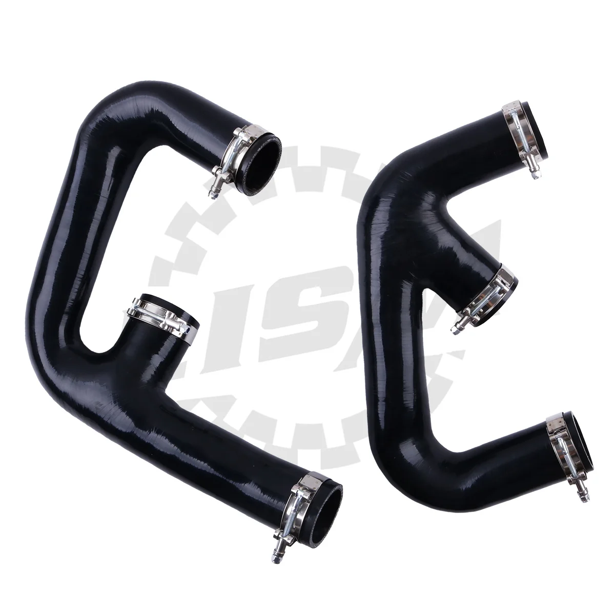 2PCS 4PLY For VW Golf R GTI MK7 2.0T 2015+ Upgrade Turbo Silicone Intercooler Intake Hose Kit Pipe