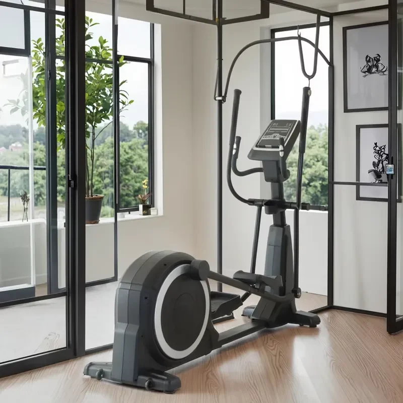 Magnetic Bike Cross Elliptical Trainer Home Gym Workout Fitness Equipment Cardio Manual Cross Trainer