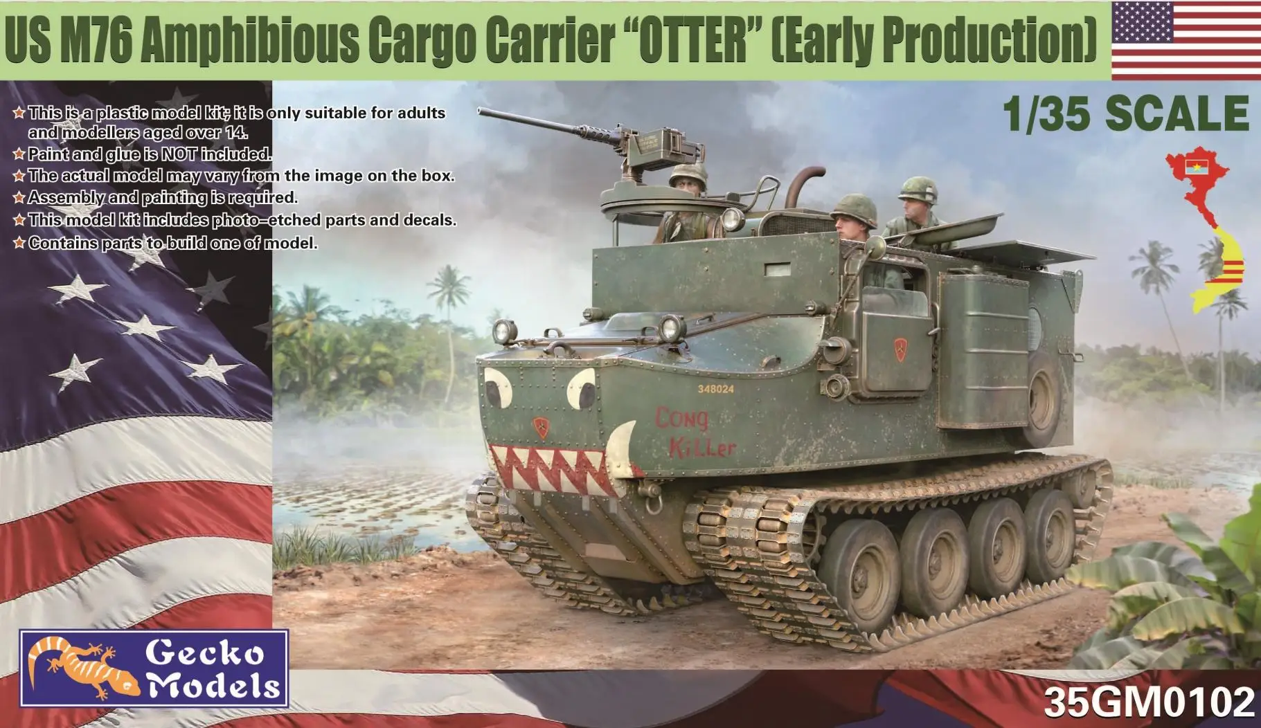 

Gecko Models 35GM0102 1/35 US M76 Amphibious Cargo Carrier OTTER Early Production