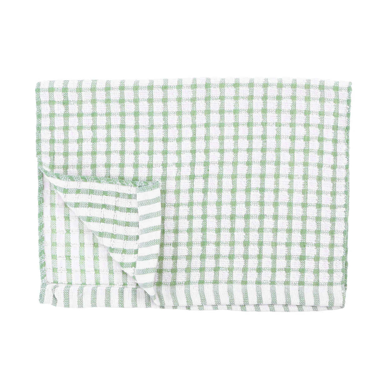 

37x27CM Premium Cotton Dish Cloth High Duty Absorbent Kitchen Towel Tea Towel - Green tea cloth dish towel